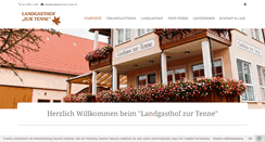 Desktop Screenshot of landgasthof-zur-tenne.de