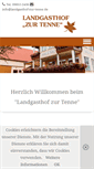 Mobile Screenshot of landgasthof-zur-tenne.de